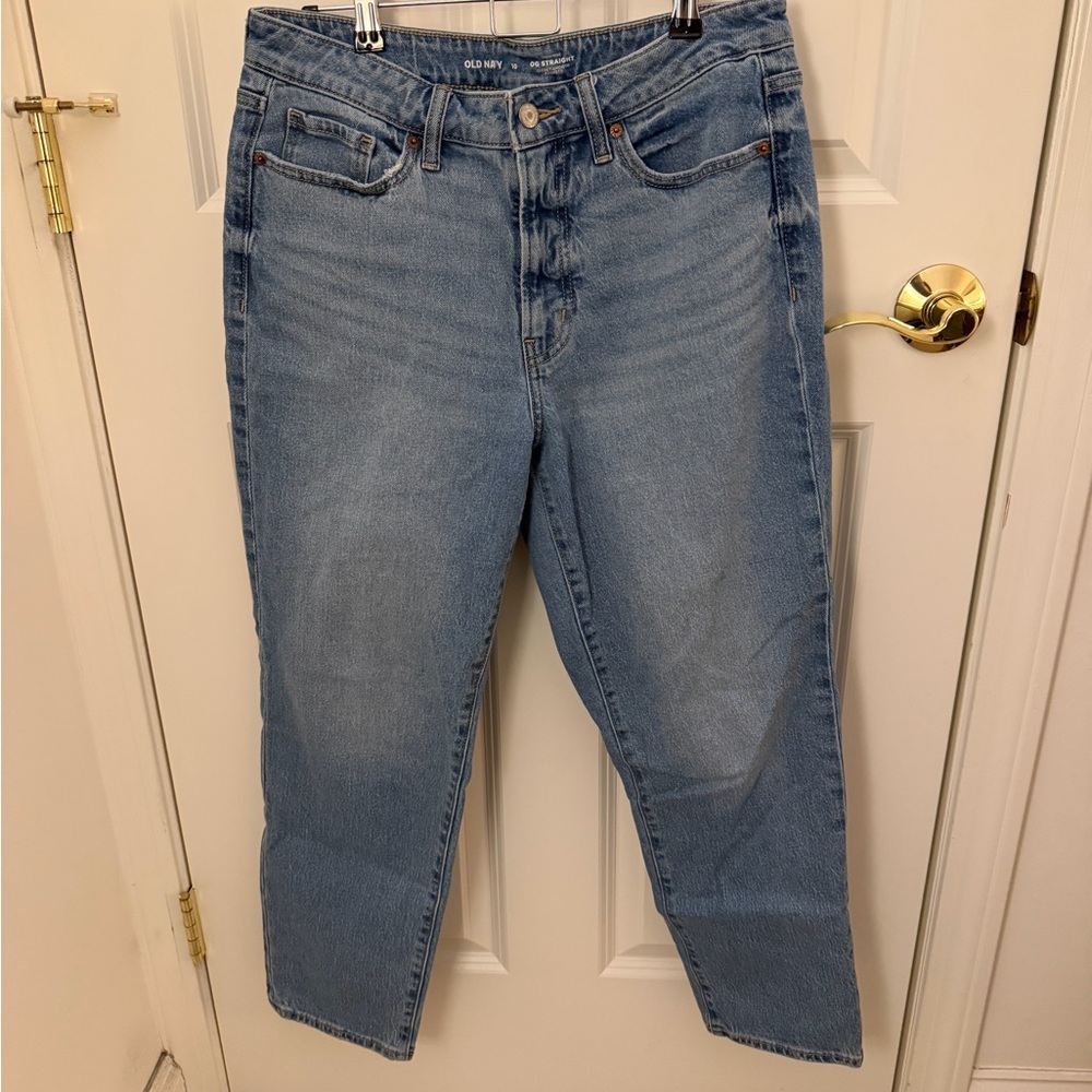 Old Navy Light Blue Straight Leg Jeans